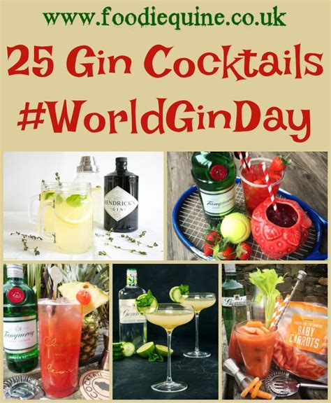 25 Gin Cocktails For World Gin Day Foodie Quine Edible Scottish