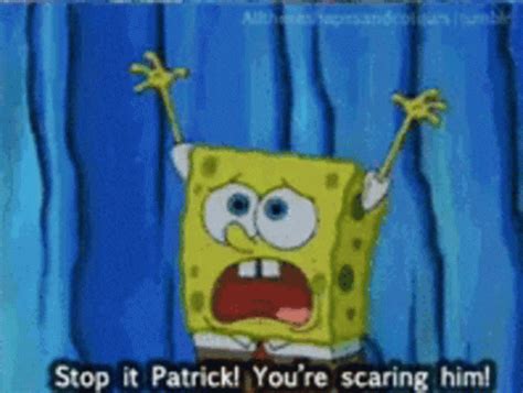 Stop It Patrick You Are Scaring Him Stop Patrick GIF - Stop It Patrick ...