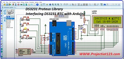 Ds3231 Arduino Circuit Pinout Proteus Library Projectiot123 Technology Information Website