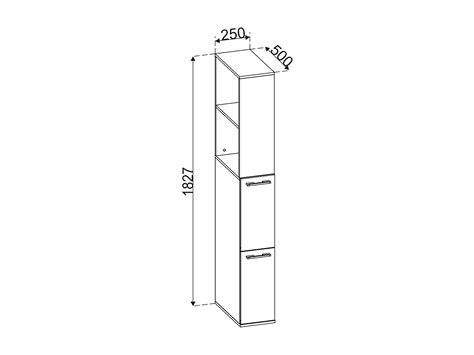 VCM Meuble de salle de bain Armoire en niche Séparation de pièce