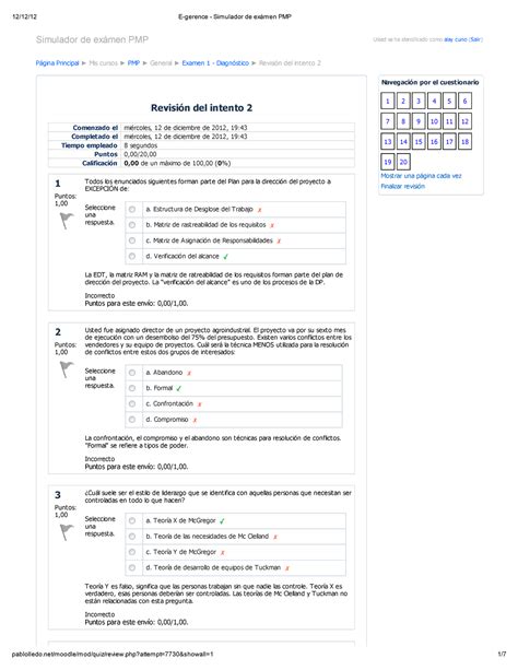 Examen Octubre Preguntas Y Respuestas Simulador De Ex Men