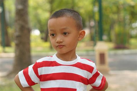 Premium Photo | Happy boy in the park