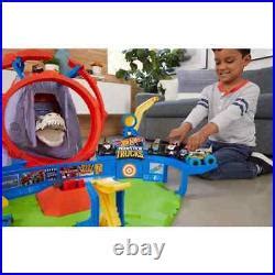 Car Track Set New Hot Wheels Monster Trucks T Rex Volcano Arena Track Set