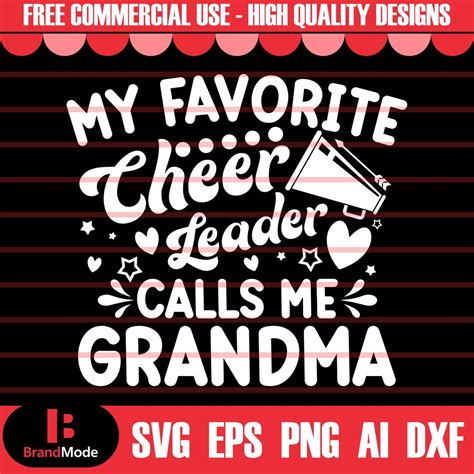 Cheerleader Grandma Svg Png My Favorite Cheerleader Calls Me Grandma