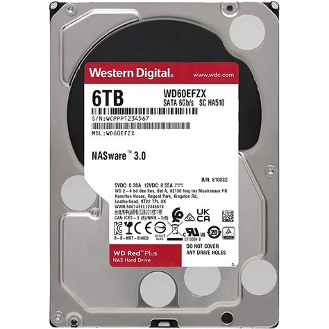 WD RED PLUS 6TB 5400RPM 128MB SATA3 6Gbit Sn WD60EFZX NAS HDD