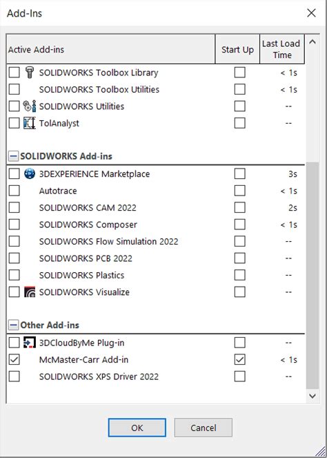 Mcmaster Carr Solidworks Add In For Increased Productivity