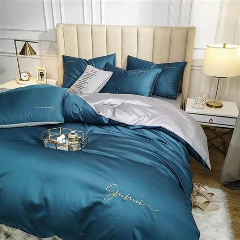 Oloey S Long Staple Cotton Bedding Set Egyptian Solid Color