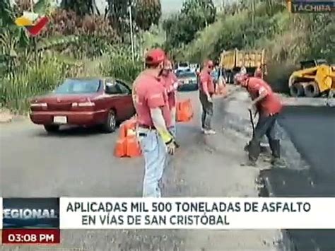 Táchira Colocan 60 toneladas de asfaltados en la zona industrial de