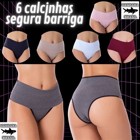 Kit Calcinhas De Compressao Lingerie Power Fitness Segura Barriga Cos