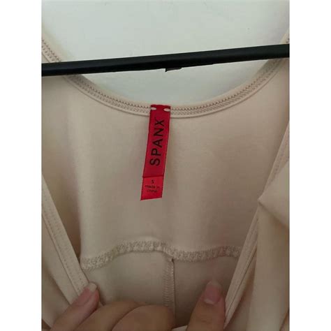 Spanx Shapewear Nude Bodysuit Size S Like New Depop