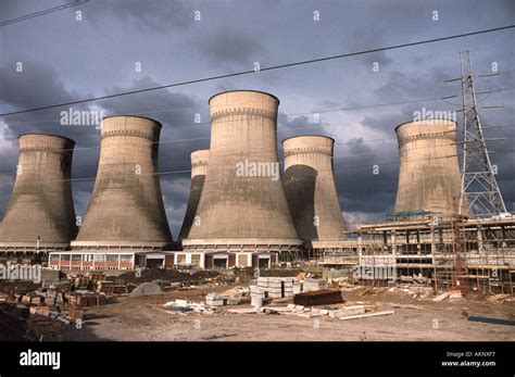 Cooling towers Croydon Power Station Surrey England UK Now demolished ...