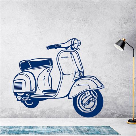 Vinilo Decorativo Moto Vespa