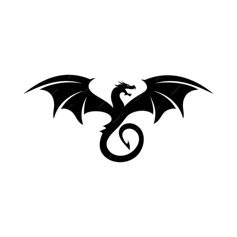 Premium Vector Flying Dragon Vector Logo