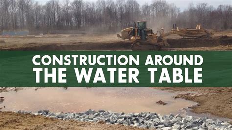 Construction Around The Water Table Geotechnical Engineering Youtube