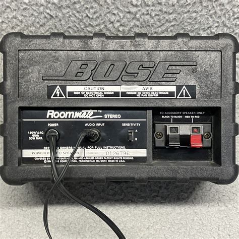 Usa Made Bose Roommate Powered Stereo Box Speakers Set W Power Cord