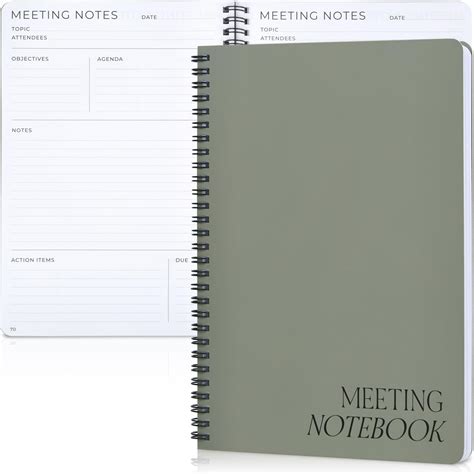 Beautiful Meeting Notebook For Work Organization Easily