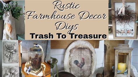 Diy Upcycling Rustic Farmhouse Style Decor Trash To Treasure Diys