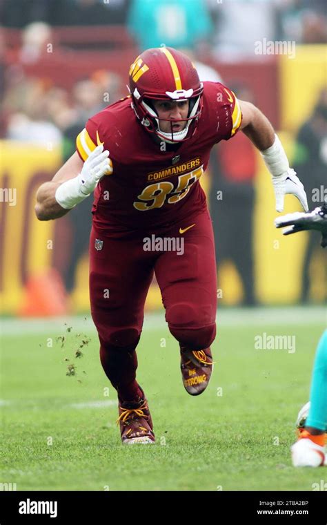 Washington Commanders Defensive End Casey Toohill 95 Runs During An