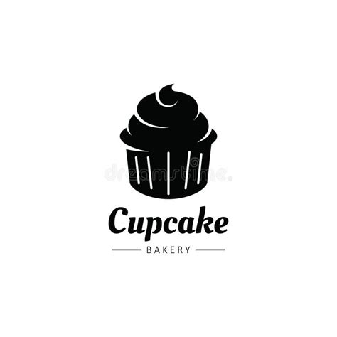 Cupcake Vector Logo Template Logo For Cake Shop Sticker Label Etc