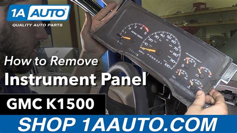 How To Replace Instrument Panel 88 98 Gmc K1500 Youtube