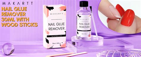 Makartt Nail Glue Remover 10ml 1 Pc Glue Off For Press On Nails Easy Apply Easy