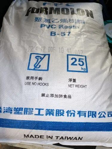 Formosa Farmosa B57 Pvc Resin Fitting Grade Powder Packaging Size 25