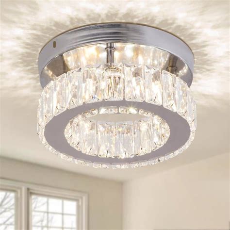 Plafonnier En Cristal Moderne Led Mini Lustre Encastré Plafonniers K9