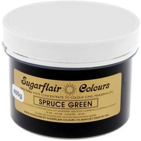 Spectral Paste Spruce Green 400g SugarCraftShop Glasgow