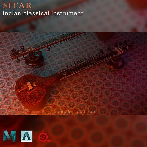 Artstation Sitar Indian Classical Music Instrument