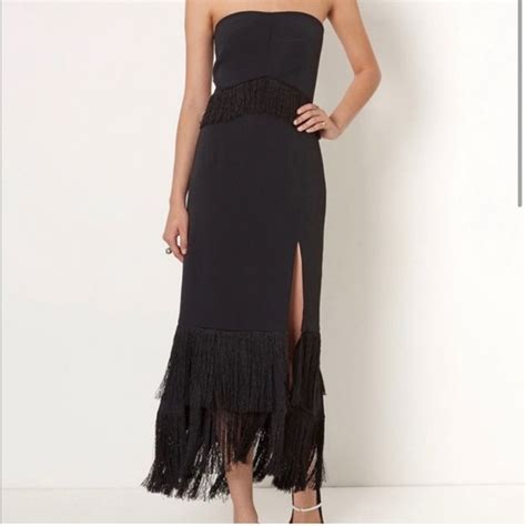 Jonathan Simkhai Dresses Jonathan Simkhai Black Strapless Fringe