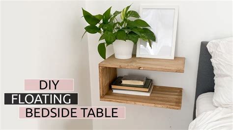 DIY Floating Bedside Table