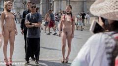 Dolly Diore 19yo Vyvan Hill And Dolly Diore Stripped Naked In Public