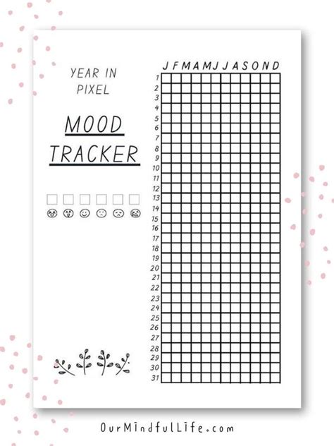 27 Free And Beautiful Mood Tracker Printables - Our Mindful Life