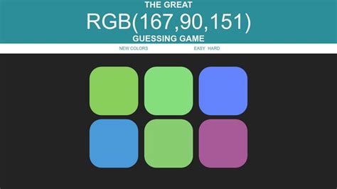 Js Color Guessing Game