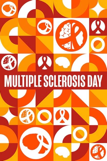 Premium Vector World Multiple Sclerosis Day May 30 Holiday Concept