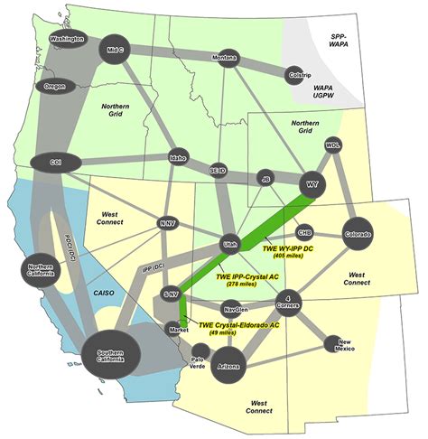 WECC Transmission Line Map