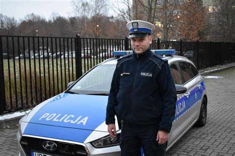 Braniewo Policjant w czasie wolnym od służby uratował mężczyznę który