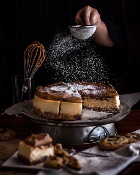 Dalgona Coffee Cheesecake With A Choc Chip Cookie Base Fliske S Food