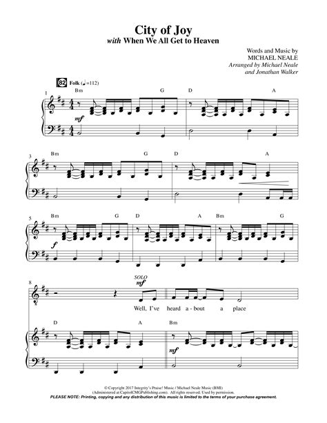 City Of Joy Choral Anthem Satb Octavo Sheet Music Pdf Prestonwood Worship Prestonwood Choir