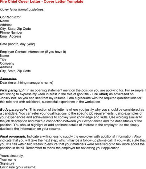 Police Chief Cover Letter Sample