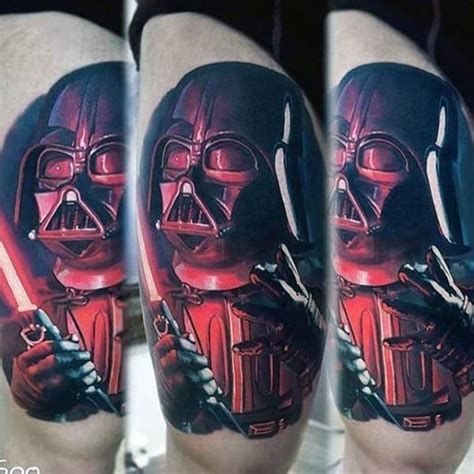 60 Star Wars Lightsaber Tattoo Designs For Men