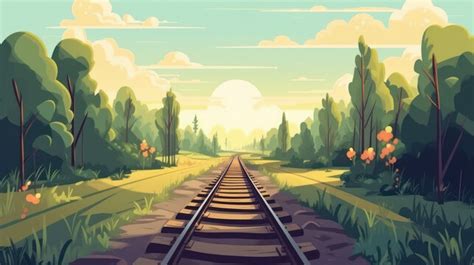 Train Tracks Cartoon Images – Browse 69,187 Stock Photos, Vectors, and ...