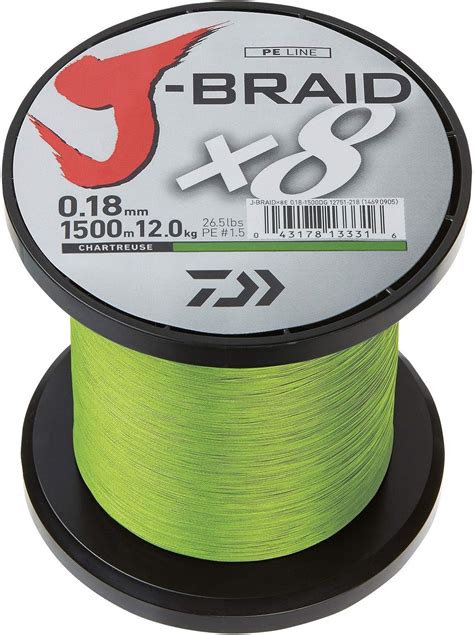 Daiwa J De Braid X8 3000 M Bobina Chartreuse Sedal Trenzado Amazon