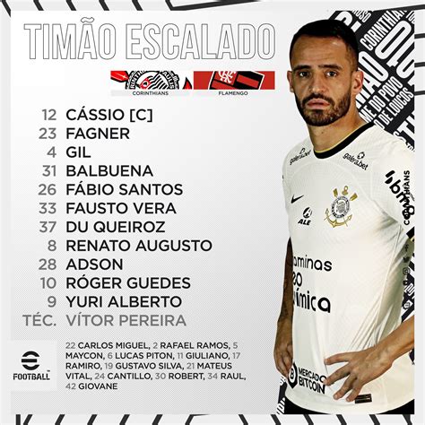 Veja Escalação Do Corinthians Para Jogo Contra O Flamengo Coluna Do Fla