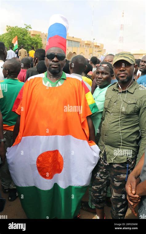 Niamey Niger 03rd Aug 2023 People Demonstrate In Niger S Capital