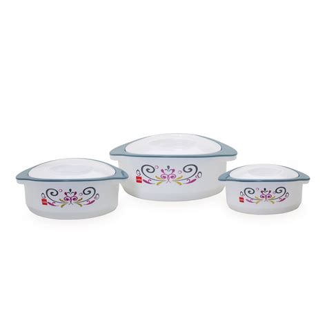 Buy CELLO Hot Treat Stainless Steel Insulated Casserole Gift Set Firm Twist Lock Serve