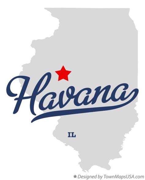 Map of Havana, IL, Illinois