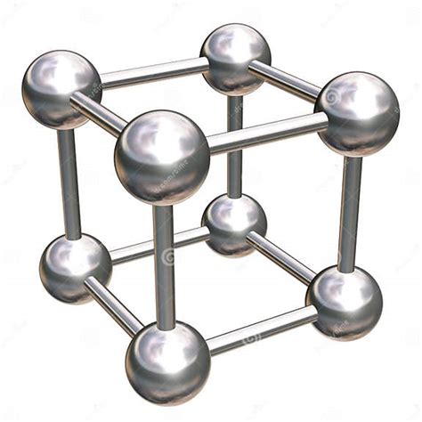 Estrutura De Cristal Metálica Ilustração Stock Ilustração De Trava Ciência 16239402