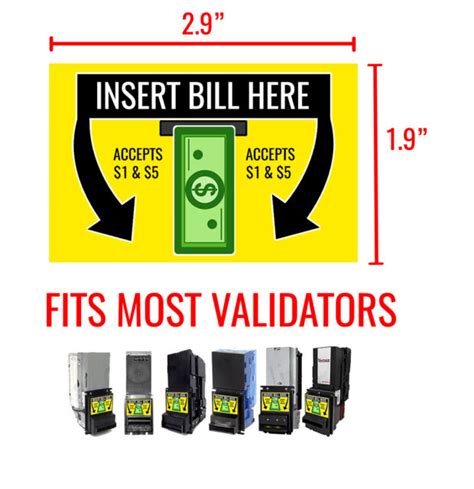 Printable Vending Machine Dollar Bill Acceptor