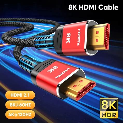 Miziqier K Cabos Hdmi Gbps Alta Velocidade Tran Ado Cord K